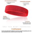 thumbnail image 3 of Bandeau de Sport Évacuant la Transpiration Absorbant l'Humidité pour Cyclisme Course Entraînement Physique, 3 of 5
