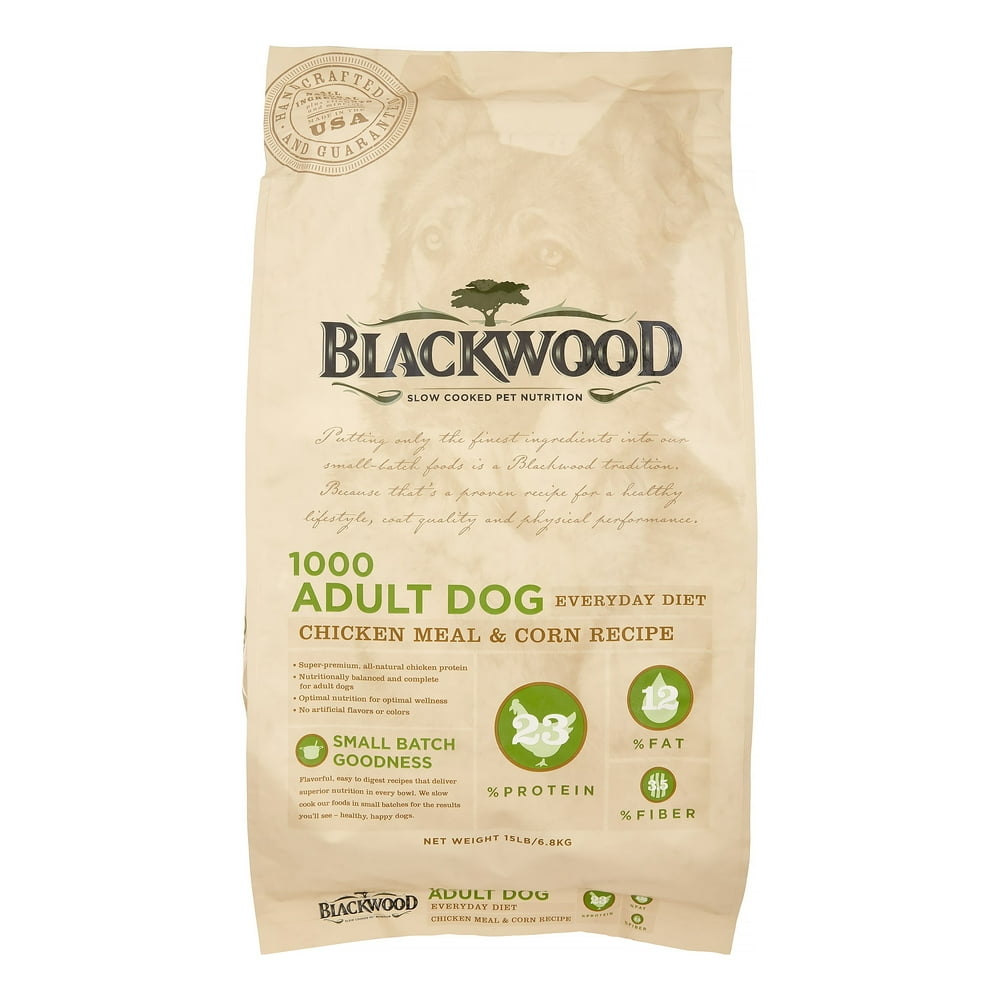 Blackwood 1000, Everyday Dog Diet, Chicken Meal with Corn Recipe, 15lb