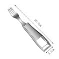 thumbnail image 3 of kcavykas Big Deals Items Watermelon Cutter 2-in-1 Watermelon Cutter Tool Watermelon Fork Cutter Fruit Cutter Tools Stainless Steel Fruit Fork Camping Kitchen Gadget, 3 of 7