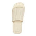 thumbnail image 3 of Bocca women Knit Platform Sandals Beige Open Toe 1.8 inch Slide Sandals 7M, 3 of 5