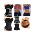 thumbnail image 4 of KingShop Women Waist Trainer Belt Tummy Control Workout Waist Cincher Sauna Sweat Girdle Sport Waist Trimmer Slim Belly Band, 4 of 12