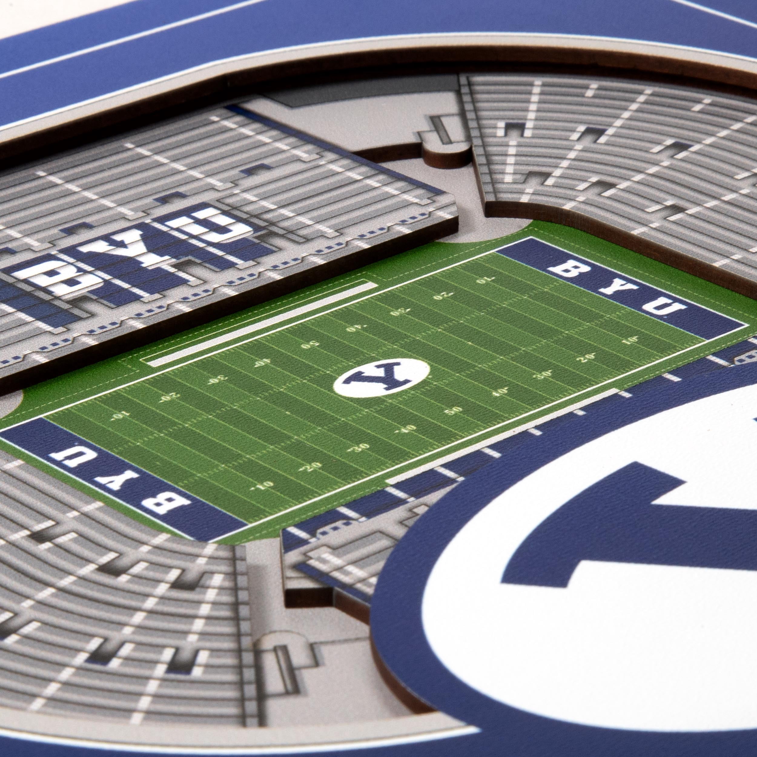 YouTheFan NCAA BYU Cougars Stadium Series 3D Wall Art