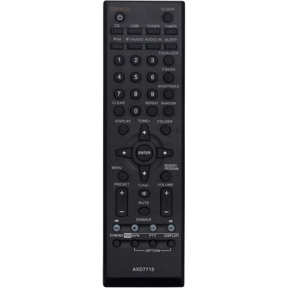 AXD7715 Télécommande Compatible avec Pioneer Slim Micro System X-SMC22 X-SMC11 X-SMC22-S X-SMC11-S