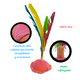 thumbnail image 2 of Juego Peteca Indiaca Artesanal Mexicana 24cm Plumas Colores Gallito Tradicional, 2 of 3