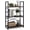 Black, variant on CAPHAUS 3 Tier Small Bookshelf, 24 Inch Width Free Standing Shelf, Industrial Book Shelves for Home Office, Bookcase Shelf Storage Organizer for Living Room, Rustic Oak Vintage Shelves & Metal Frame