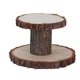 thumbnail image 1 of Torre para magdalenas, soporte de exhibición para postres, decoración del hogar de madera, artesanías de madera rústica, MESA CENTRO de MESA, vajilla, 2 niveles pequeño, 1 of 9