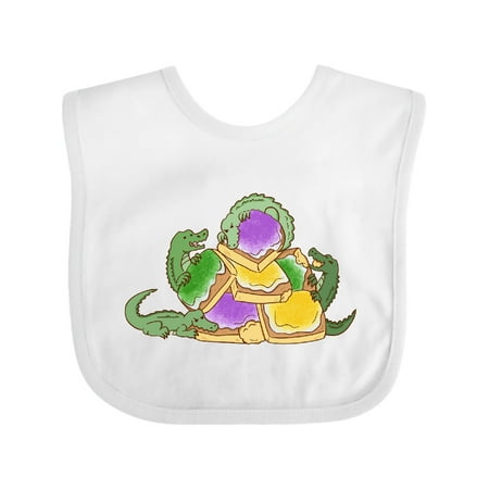 

Inktastic Alligator Beignet Feast Gift Baby Boy or Baby Girl Bib