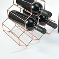 thumbnail image 5 of Wovilon 6 Bottles Metal Wine Rack, Countertop Free-Stand Wine Storage Holder, Space Saver Protector for Red & White Wines, 5 of 8