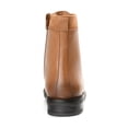 thumbnail image 3 of Journee Signature Womens Genuine Leather Natara Round Toe Stacked Combat Booties, 3 of 8