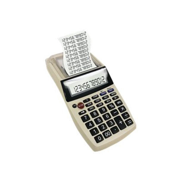 Datexx LP50TS Printing calculator LCD 12 digits AC adapter