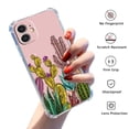 thumbnail image 2 of Cactus Flower Case for iPhone 11,Aesthetic Colourful Floral Pattern Soft TPU Full Cover Case, 2 of 5