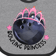 thumbnail image 4 of Inktastic Bowling Princess Tiara Girls Baby Bib, 4 of 4