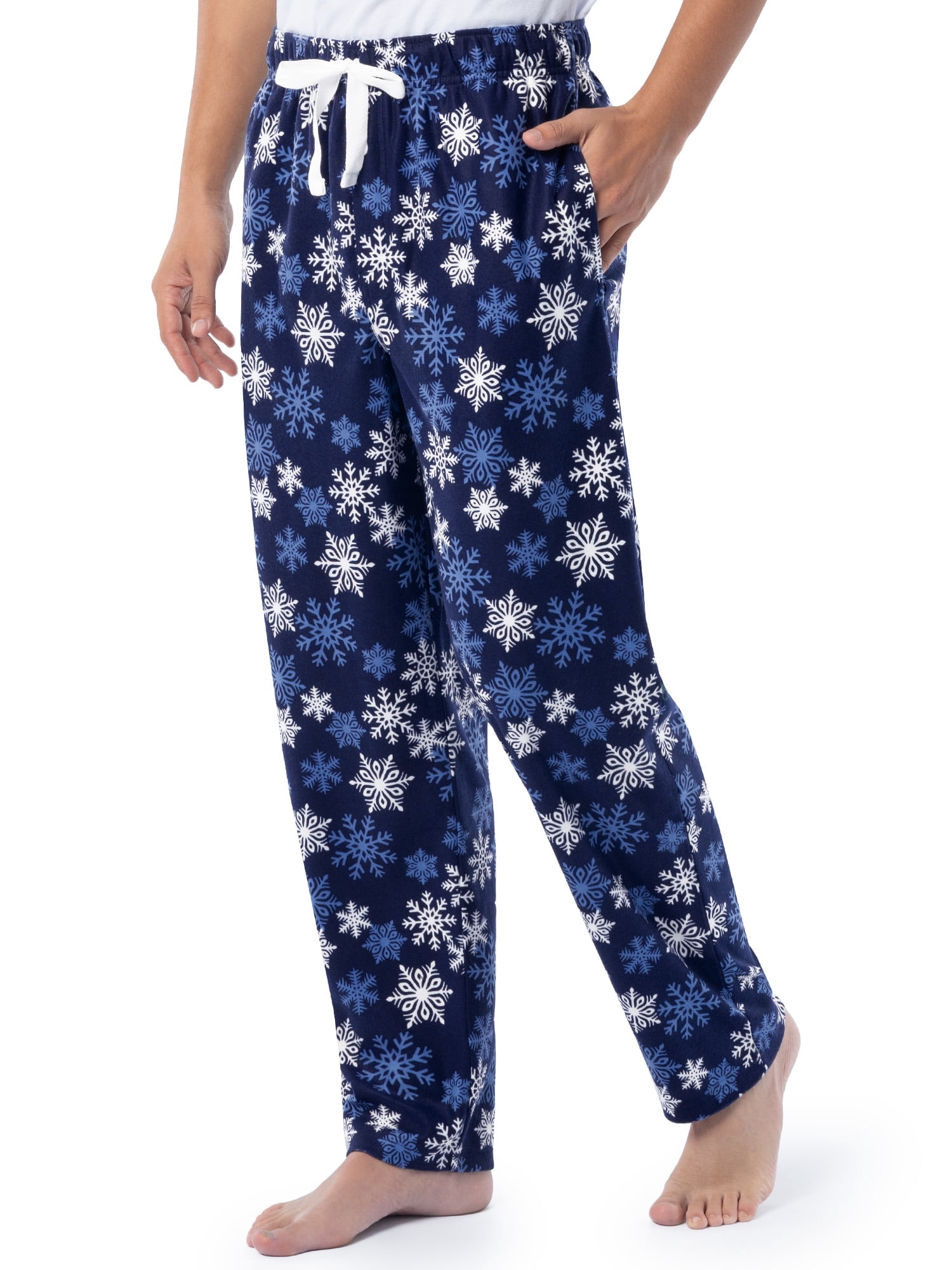 Fruit of the Loom Men's Matte Fleece Holiday Print Pajama Pants, Sizes S-5XL