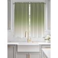 thumbnail image 4 of Bedroom Curtains 63 Inches length, Sage Green Ombre Window Treatment Curtain Drapes, Farmhouse Sage Green Ombre Rod Pocket Curtain Panels for Living Room Kitchen, 42"x63", 2 Panels, 4 of 7
