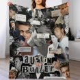 thumbnail image 5 of Austin Butler Blanket Cool #1 Super Soft Throw Blanket Silky Flannel Lightweight for Sofa, Bed Blanket All Season Use 40""*50"" （100 * 130cm）, Style, 5 of 6