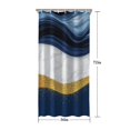 thumbnail image 5 of Blue White Gold Marble Pattern Shower Curtain 36"x72" ,Bathroom Decorative Shower Curtains Set with 12 Hooks,Modern Waterproof Washable Shower Curtain, 5 of 6