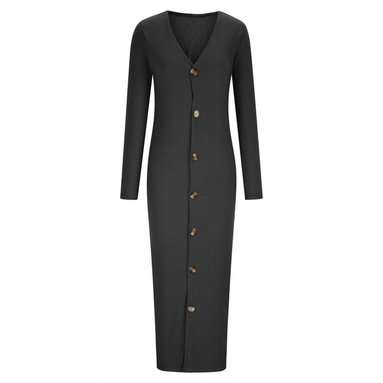 white christmas dresses Button Sweater Dress – Elie Tahari main image 1