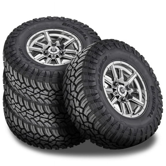 4 General Grabber X3 35x12.5x18 123Q Off-Road Mud Tires Truck SUV 10 PLY 4494980000 / 35/12.5/18 / 3512.518
