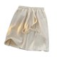 thumbnail image 3 of Pantalones cortos para hombre, sueltos, pierna ancha, transpirables, cómodos con cordón, pantalones cortos deportivos de media longitud para hombre para correr en verano L, recomendado 52,5?60, 3 of 8