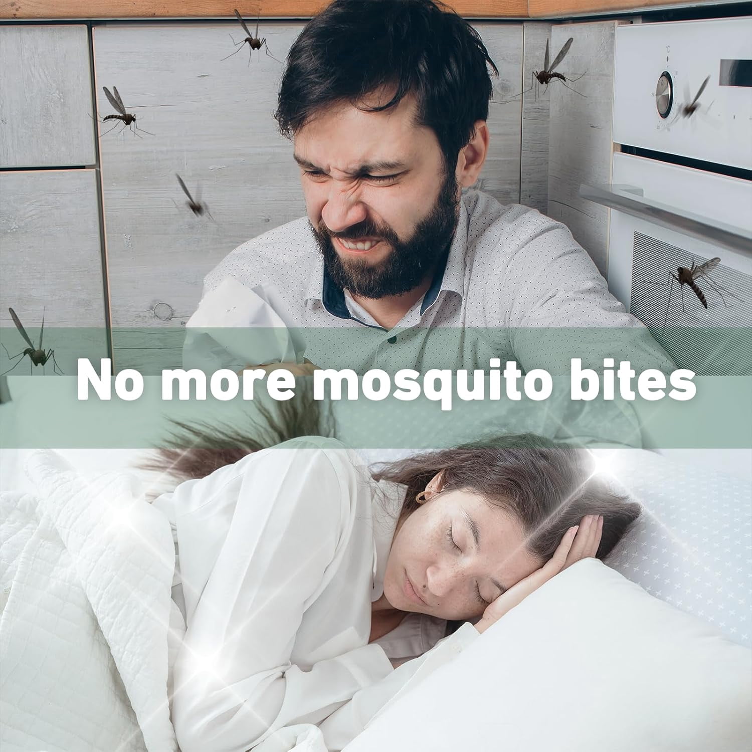 Mosquito Repellent, Peppermint Oil to Repel Mosquito, Ticks, Gnats and Pest, Insect Repellent for Indoor and Outdoor, 2 Pack