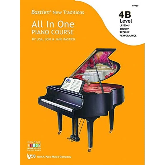 Pre-Owned Kjos Bastien New Traditions: All In One Piano Course - Level 4B