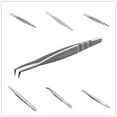 thumbnail image 2 of New STALEKS High-precision Stainless Steel TE Seriers Curved Straight Tweezers Grafting Eyelashes Extension Beauty Tool (New TE-41-8), 2 of 7