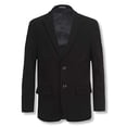 thumbnail image 2 of Calvin Klein Boys Bi-Stretch Blazer Suit Jacket, 2-Button Single Breasted Closure, Buttoned Cuffs & Front Flap Pockets, Black, 18, 2 of 4