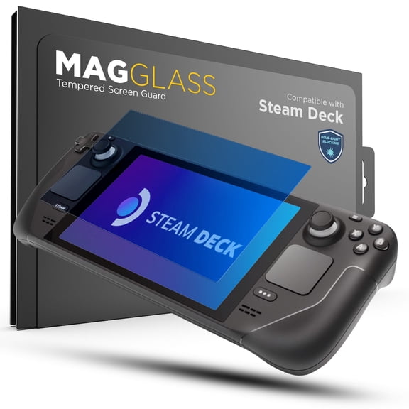 Magglass Tempered Glass Designed for Steam Deck Screen Protector (7" inch) Blue Light Blocking Full Coverage Guard (Anti-Bluelight for Reduced Eye Fatigue)