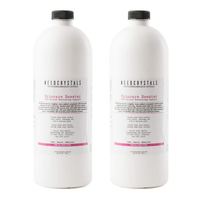 Cristales para microdermoabrasión NeedCrystals, paquete de 2 unidades, 4,4 kg, 100 granos