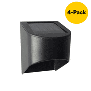 Deck Impressions Solar Black Integrated LED Downcast Deck Rail Light (4-Pack)