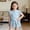 Blue, variant on ITSAME Toddler Girls Outfit Sets, Cute Bow Crewneck Ruffled Tank Tops and Shorts Casual Clothes 2-Piece Purple Size 4-5