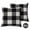 Black and White, variant on Set of 2 Farmhouse Buffalo Check Plaid Throw Pillow Covers Cushion Case Linen for Christmas Home Decor Black and White, 18 x 18 Inches