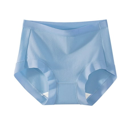 Kmdttou Womens Underwear Breathable Wicking Ladies Comfortable Solid Color Large Size Abdominal Panties Hight Waiste Underpants (Regular & Plus Size)