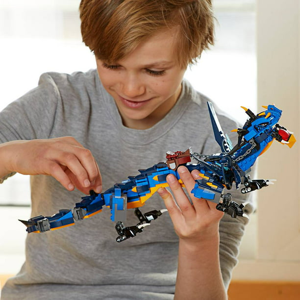 LEGO NINJAGO Masters Spinjitzu: Stormbringer 70652 Ninja Toy Building Kit with Blue Dragon Model for Kids, Best Playset Gift for Boys (493 Piece) - Walmart.com