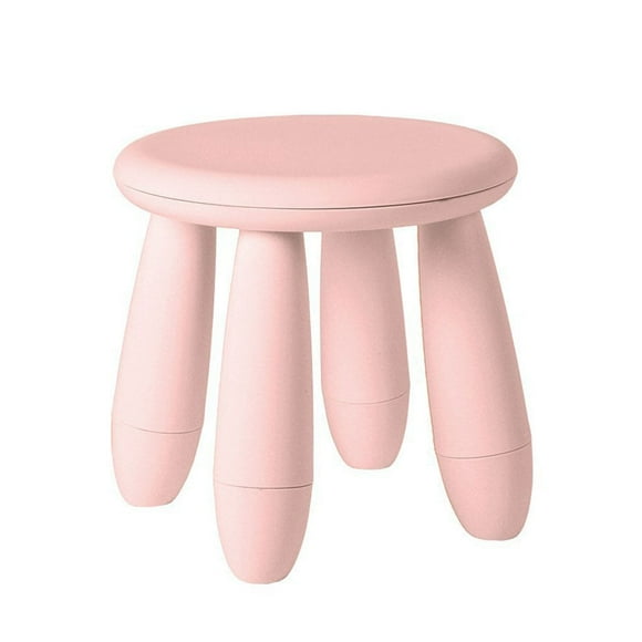 Household Children Plastic Stool Adult Seat Home Thickened Footboard Kindergarten Floor Bench Non-slide Furniture Light pink