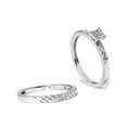 thumbnail image 3 of Diamond Engagement Matching Wedding Ring Set 14K White Gold, 3 of 4