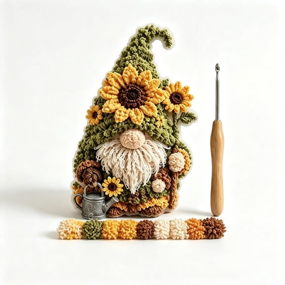 3D Fabric Poke Art Kit, Christmas DIY Poke Craft Kit,Sunflower
