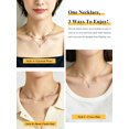 thumbnail image 3 of U7 Layered Cross Necklace for Women 14K Gold Plated Bead Choker Dainty Small Cross Pendant Necklace Jewelry Gift for Birthday Christmas Valentines Day, 3 of 6