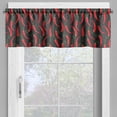 thumbnail image 2 of Ambesonne Vegetable Valance Pack of 2, Hot Spice Chilli Peppers, 42"X12", Grey Vermilion and Green, 2 of 5