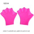 thumbnail image 3 of Guantes De Natación De Silicona Para Entrenamiento De Natación Acuática, Guantes De Buceo Para Adultos/Niños 1 Par Yuarrent OD016736-01, 3 of 6