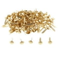 thumbnail image 4 of 200 Pieces Lots Mini Small Paper Fasteners Gold Plated Brads Round Metal Brads for Crafts Making DIY Embellishment, 4 of 7