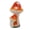Orange, variant on Yajisi 3-Mushroom Garden Statues Decor, Resin Mushroom Sculpture for Outdoor Patio Yard Ornaments, Orange Mushroom (5.5 x 4.7 x 9.3 inches / 14 x 12 x 23.5 cm)