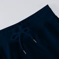 thumbnail image 5 of Bibifish Womens Pants Black Drawstring Waist Soft Loose Wide-Leg Pants Fit Casual Daily Errands Weekend Relaxing Pants With Side Pocket, 5 of 7