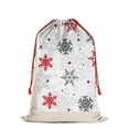 thumbnail image 2 of Christmas Bags Drawstring,Multicolor Christmas Snowflake Pattern Large Xmas Christmas Gift Bags,Reusable for Xmas and New Year Party Favors and Supplies,27.6" X 19.7", 2 of 5