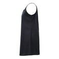 thumbnail image 3 of Vestido George para Mujer Tipo Lino Cuello Halter Sin Manga Escote Amplio Negro Talla EG, 3 of 4