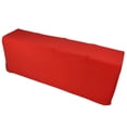 thumbnail image 4 of Red Stretch Tablecloth, Polyester Spandex Material Stretch Spandex Table Cover Good Elasticity  For Party For Banquet For Wedding 8FT(244x76x76cm), 4 of 8