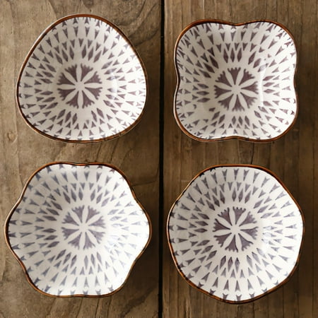 

Ceramic Flavor Plate Small Dish Mini Flower Soy Sauce Nut Tray Porcelain Seasoning Bowl Tableware Household Kitchenware