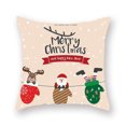 thumbnail image 1 of Injueey Funda de almohada de 2 uds., funda de almohada con estampado de elementos de Papá Noel de Navidad, decoración lavable para sofá, funda de Kits de decoración para fiestas B-06711 Injueey HA007819-11, 1 of 6