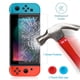 thumbnail image 3 of Funda para Nintendo Switch con cubierta rígida de goma resistente TPU + 2 tapas para los pulgares + 1 protector de pantalla de cristal H9, 3 of 7