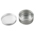 thumbnail image 6 of 12 Pack 80Ml Tins Containers Tea Aluminum Box Round Metal Lip Balm Balm Storage Box Jar Containers With Screw Cap For Lip, 6 of 8